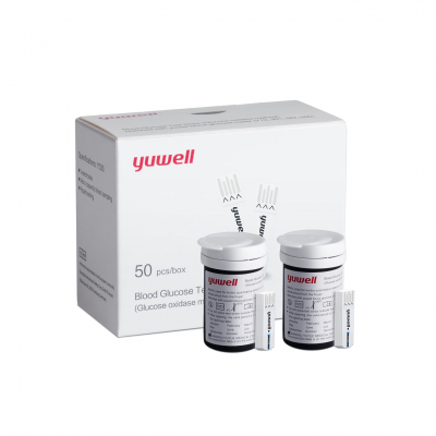 shop now Yuwell Blood Glucose Test Strips (Y330) 2 X 25'S  Available at Online  Pharmacy Qatar Doha