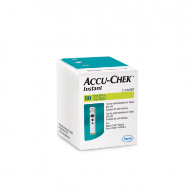 shop now Accu Check Instant Machine With Strips 50'S  Available at Online  Pharmacy Qatar Doha