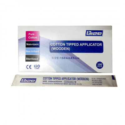 shop now Cotton Tip Applicator - Sterile - Wooden - Lrd  Available at Online  Pharmacy Qatar Doha