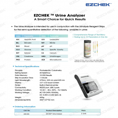 shop now Ezchek Urine Analyzer Strips - Alltest  Available at Online  Pharmacy Qatar Doha